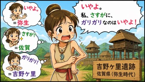 弥生時代の吉野ケ里遺跡は佐賀県の語呂合わせ