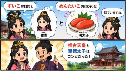 推古天皇と聖徳太子の語呂合わせ